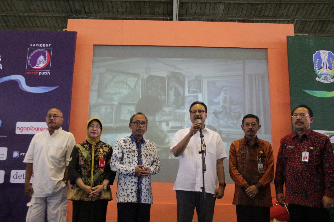 Buka Pasar Seni Lukis, Gus Ipul Ajak Para Seniman Kenang Leo Kristi